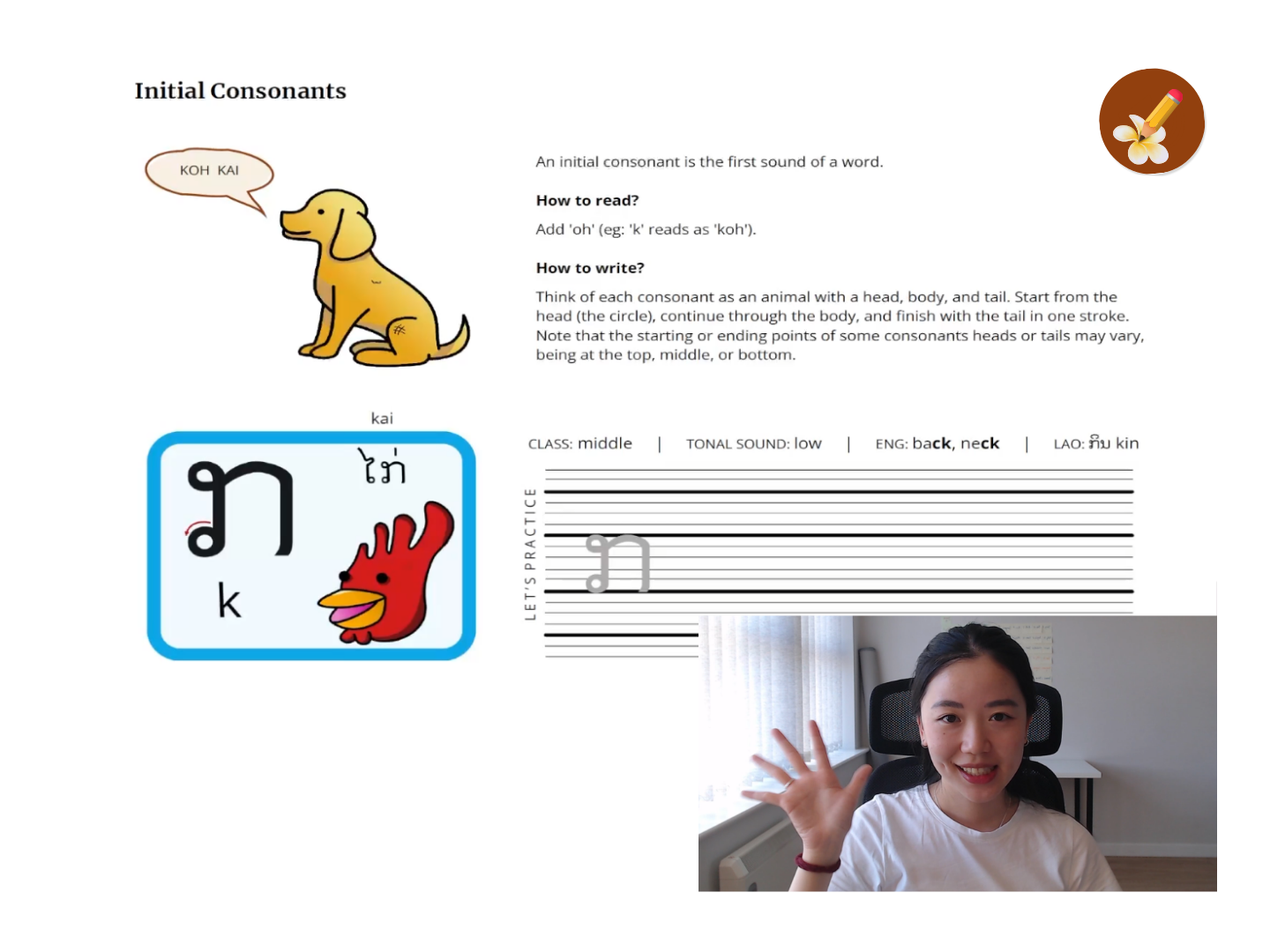 Learn to read Lao